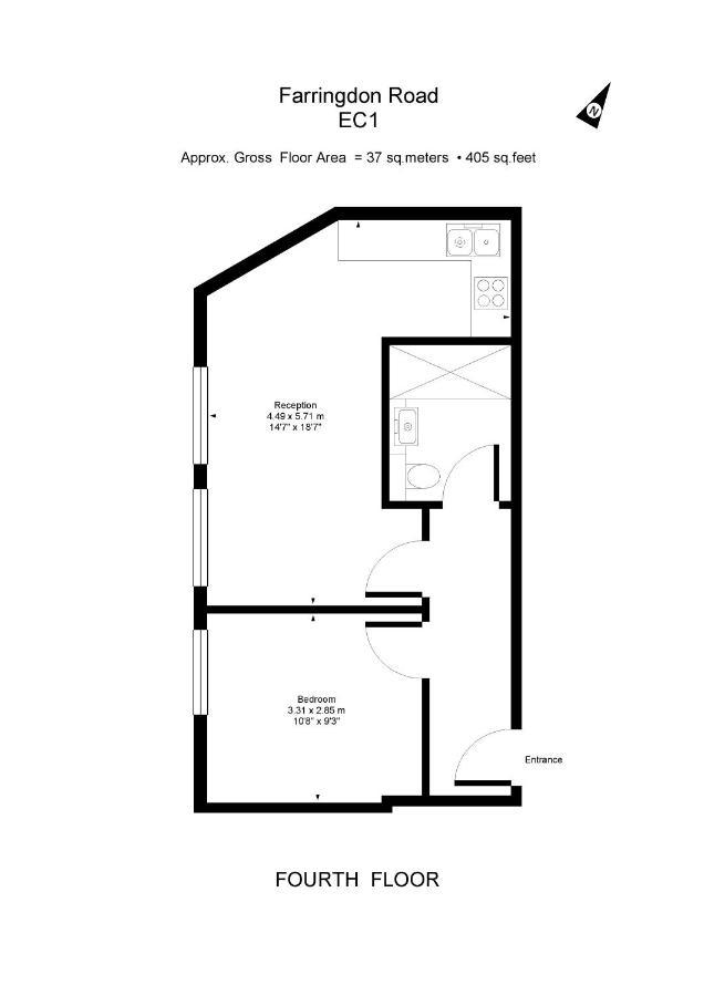 Heinze Flat 402 - One Bedroom Fourth Floor Flat By Living Дом отдыха Лондон